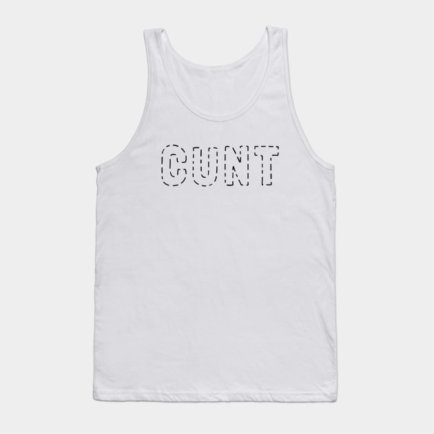 Invisible Cunt Black Tank Top by felixbunny